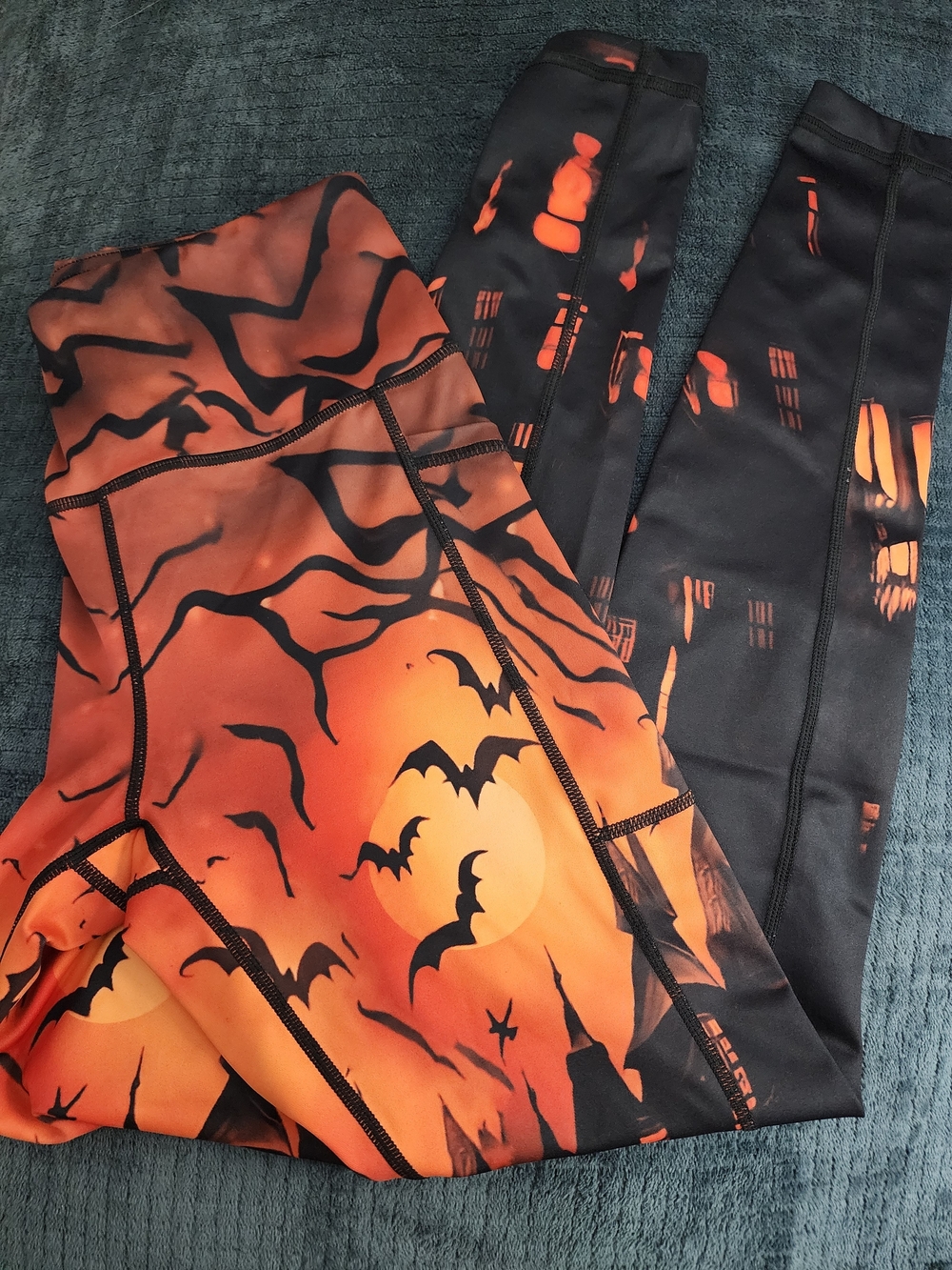 Constantly Varied Gear Orange & Black Tiger-Stripe Leggings